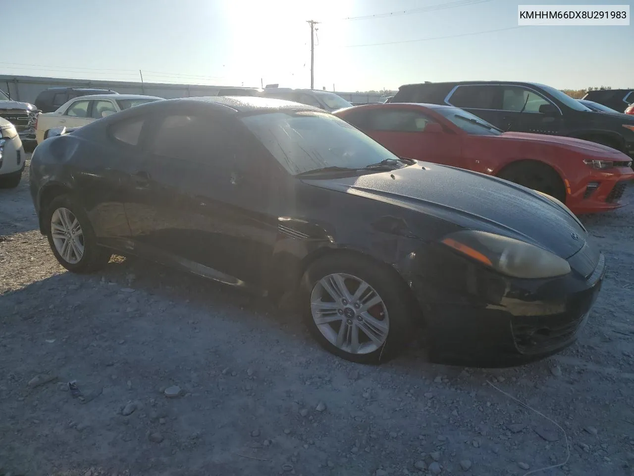 2008 Hyundai Tiburon Gs VIN: KMHHM66DX8U291983 Lot: 74586874