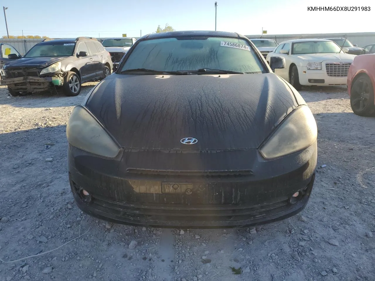 2008 Hyundai Tiburon Gs VIN: KMHHM66DX8U291983 Lot: 74586874