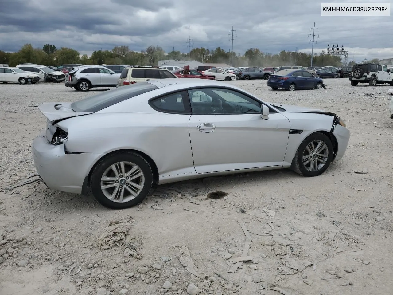 2008 Hyundai Tiburon Gs VIN: KMHHM66D38U287984 Lot: 76011904