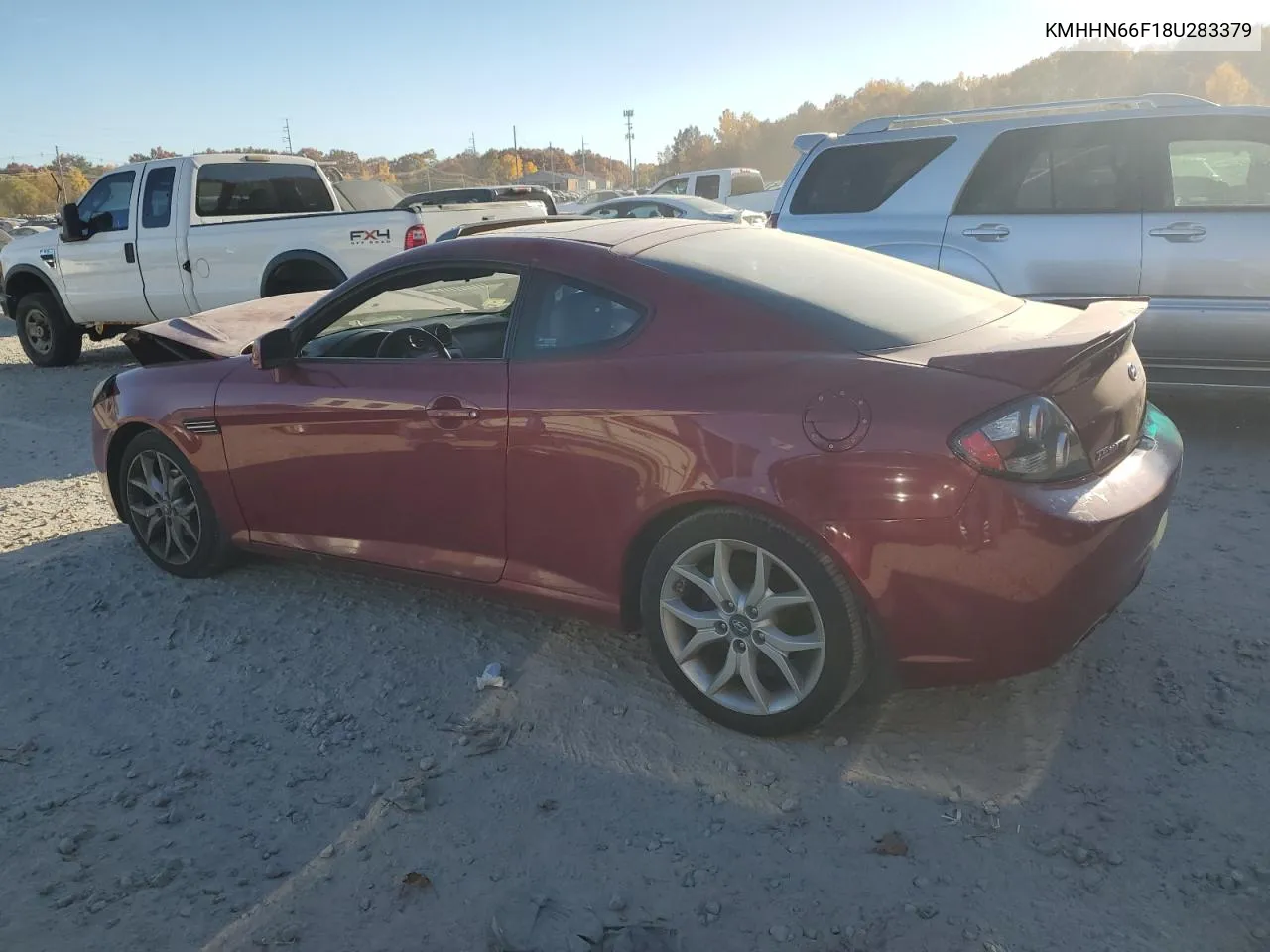 2008 Hyundai Tiburon Gt VIN: KMHHN66F18U283379 Lot: 77849124