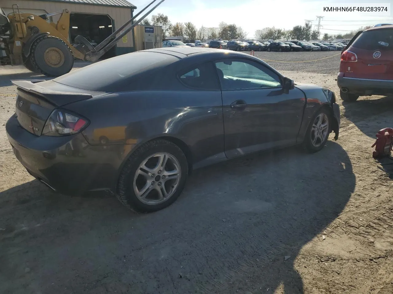 2008 Hyundai Tiburon Gt VIN: KMHHN66F48U283974 Lot: 78378094