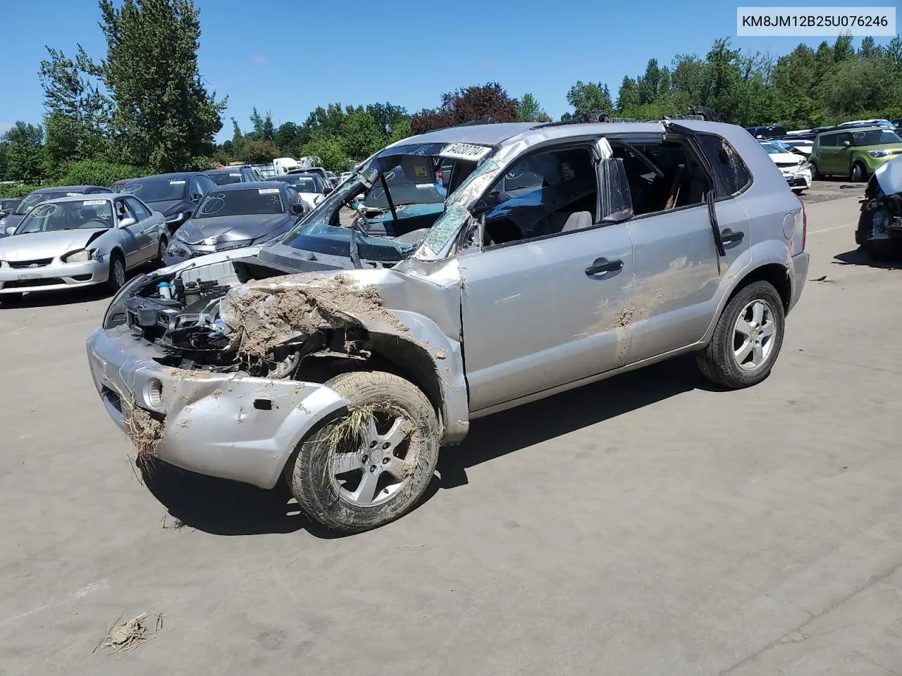 2005 Hyundai Tucson Gl VIN: KM8JM12B25U076246 Lot: 54030704