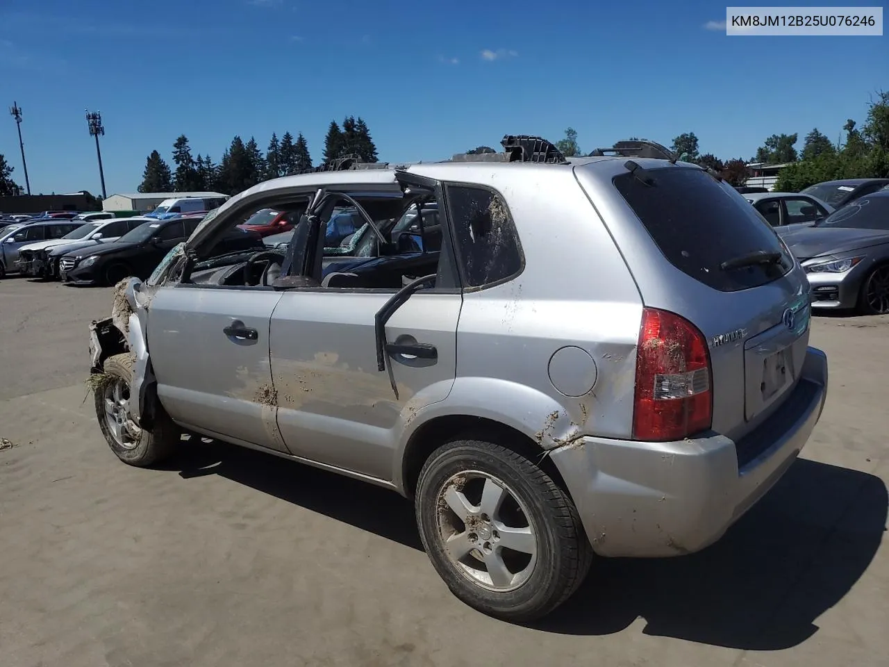 2005 Hyundai Tucson Gl VIN: KM8JM12B25U076246 Lot: 54030704