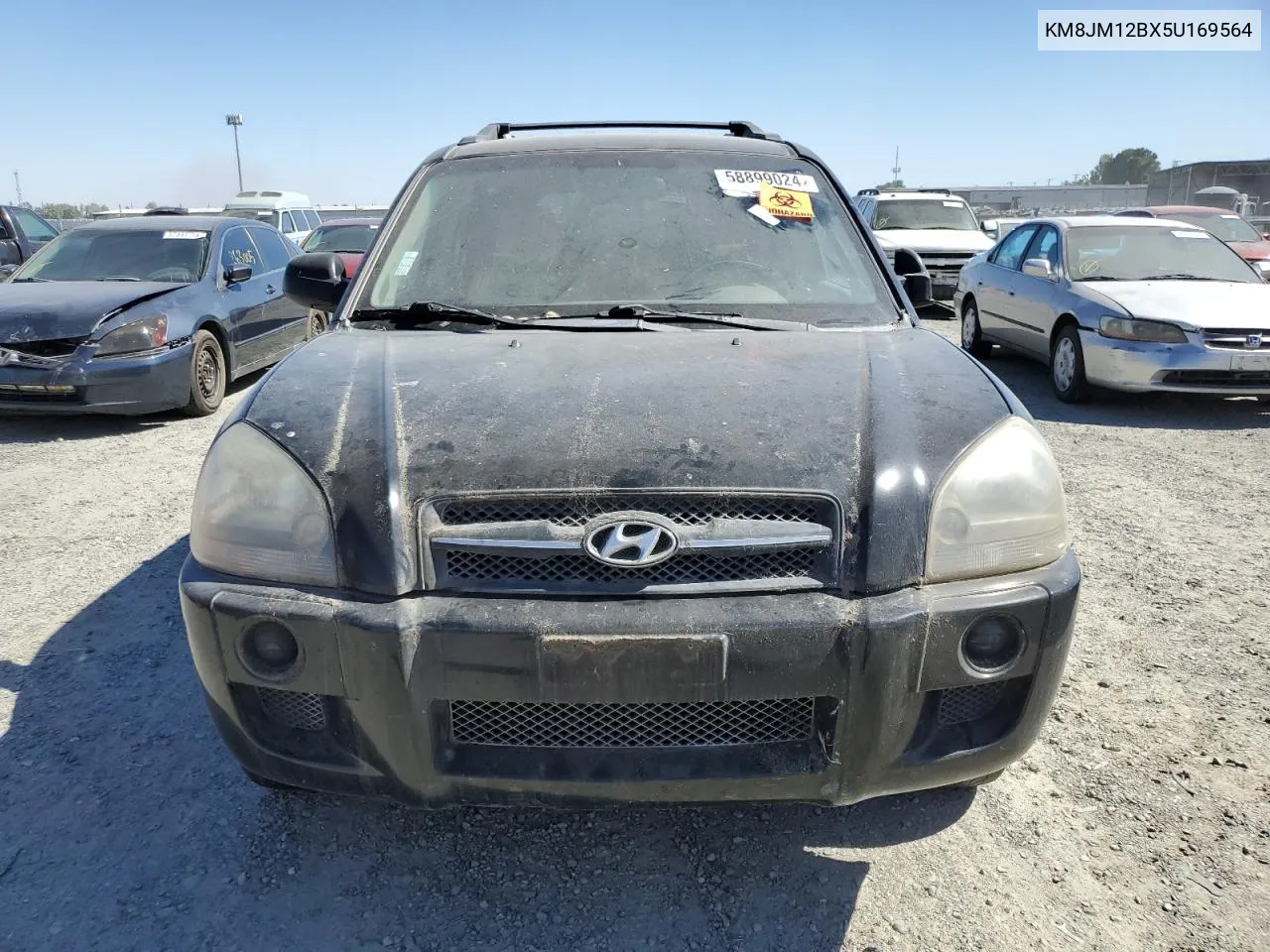 2005 Hyundai Tucson Gl VIN: KM8JM12BX5U169564 Lot: 58899024