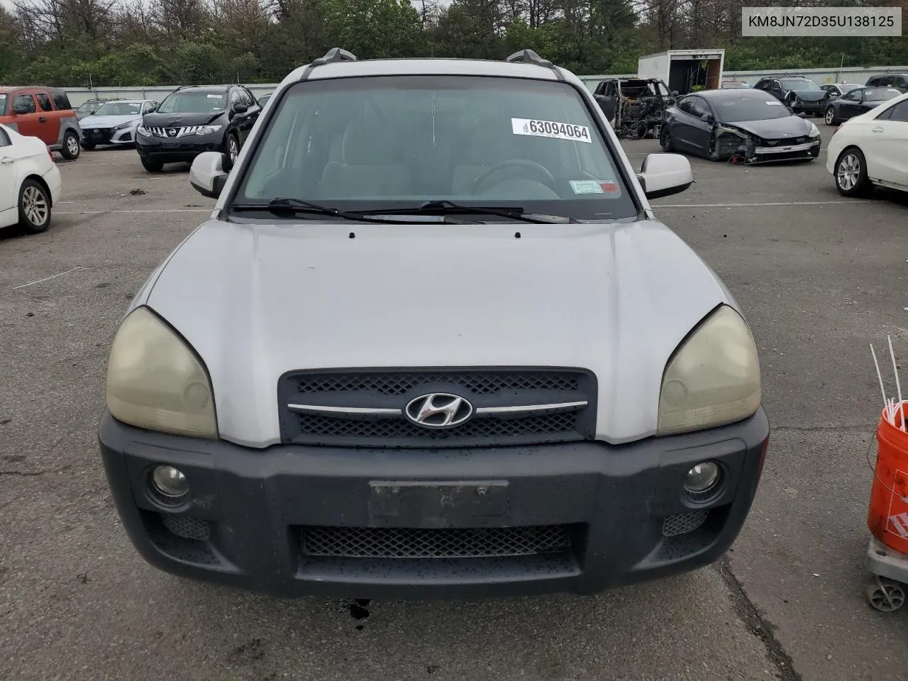 2005 Hyundai Tucson Gls VIN: KM8JN72D35U138125 Lot: 63094064