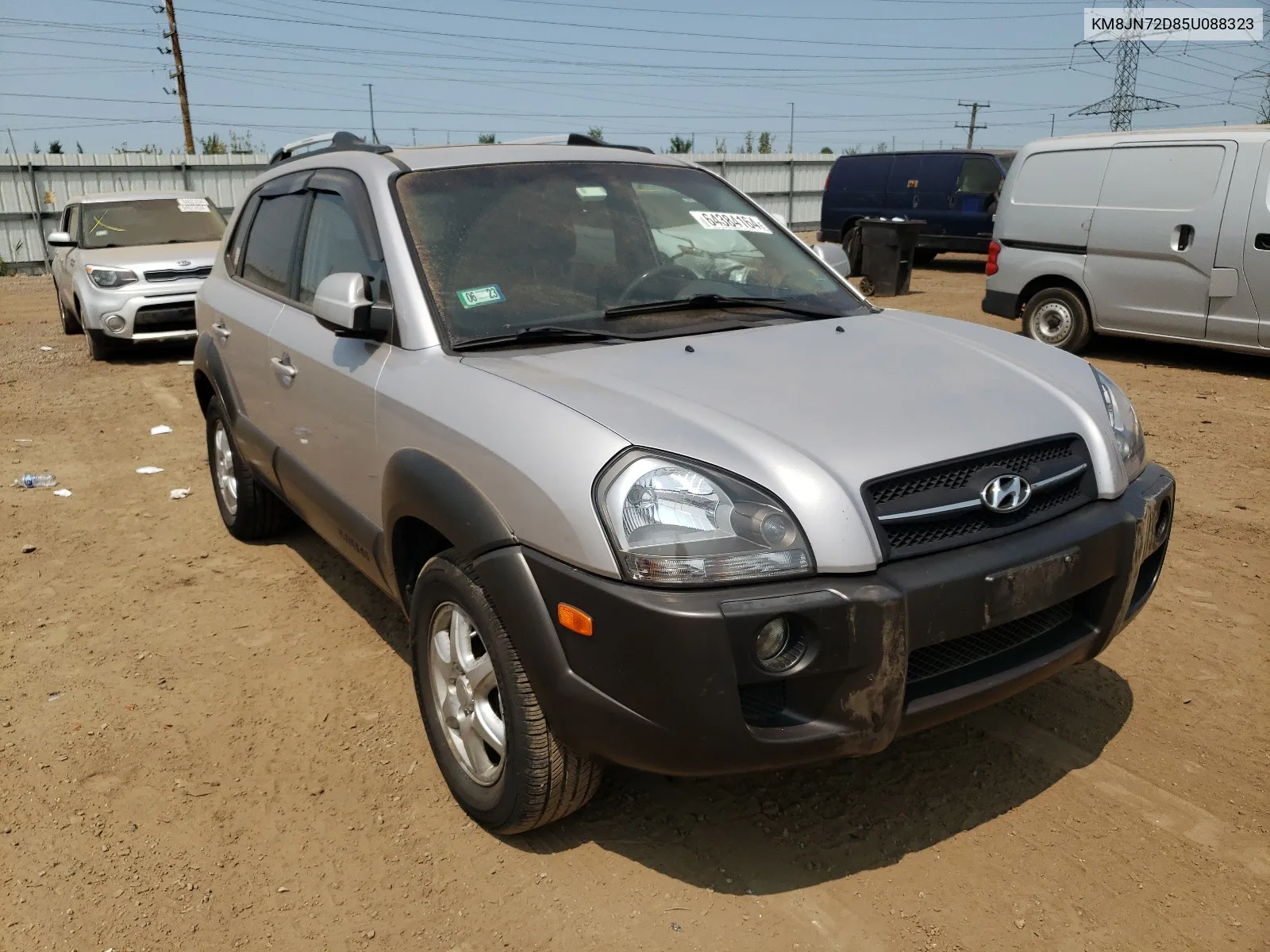 2005 Hyundai Tucson Gls VIN: KM8JN72D85U088323 Lot: 64384164