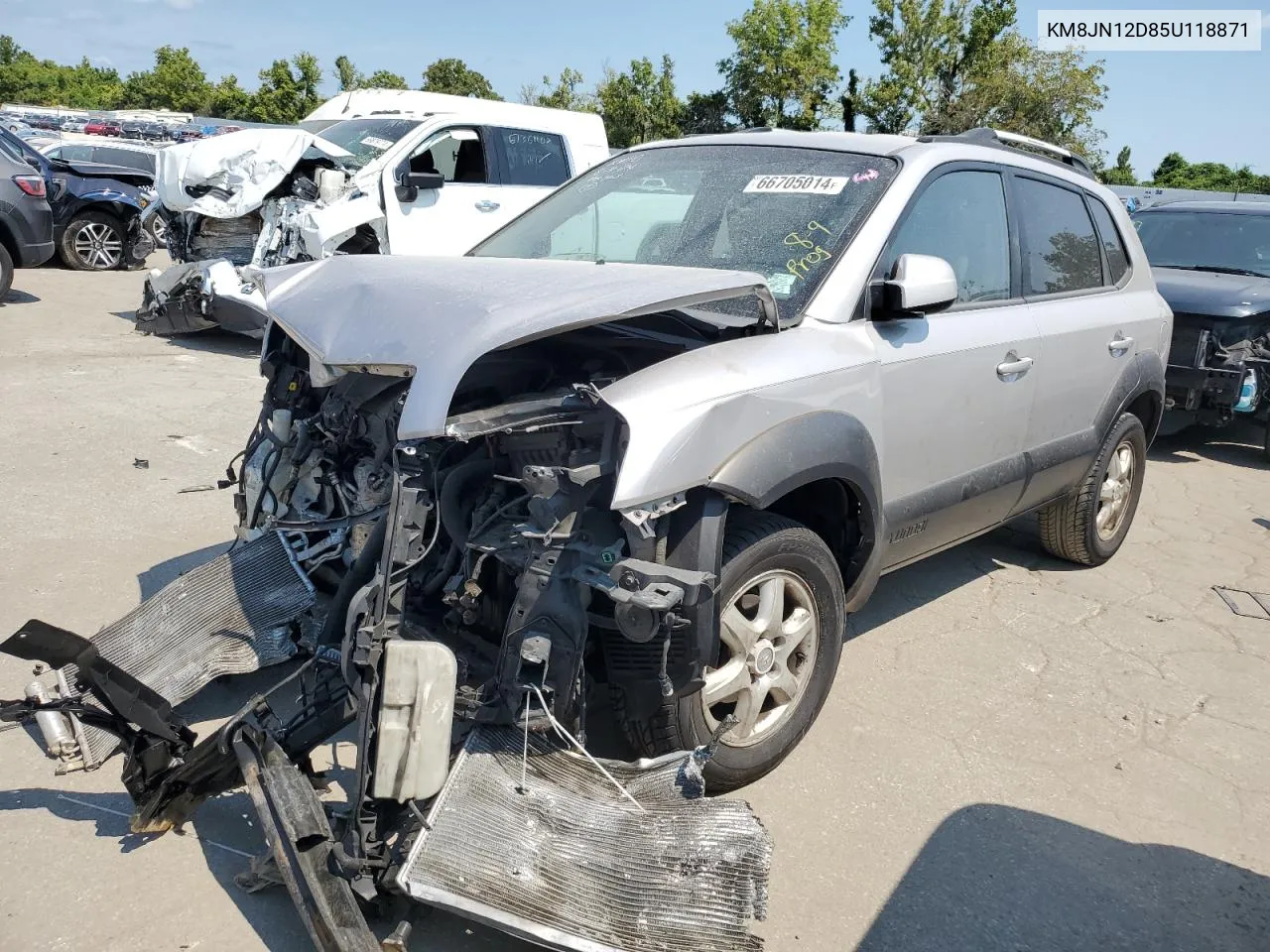 2005 Hyundai Tucson Gls VIN: KM8JN12D85U118871 Lot: 66705014