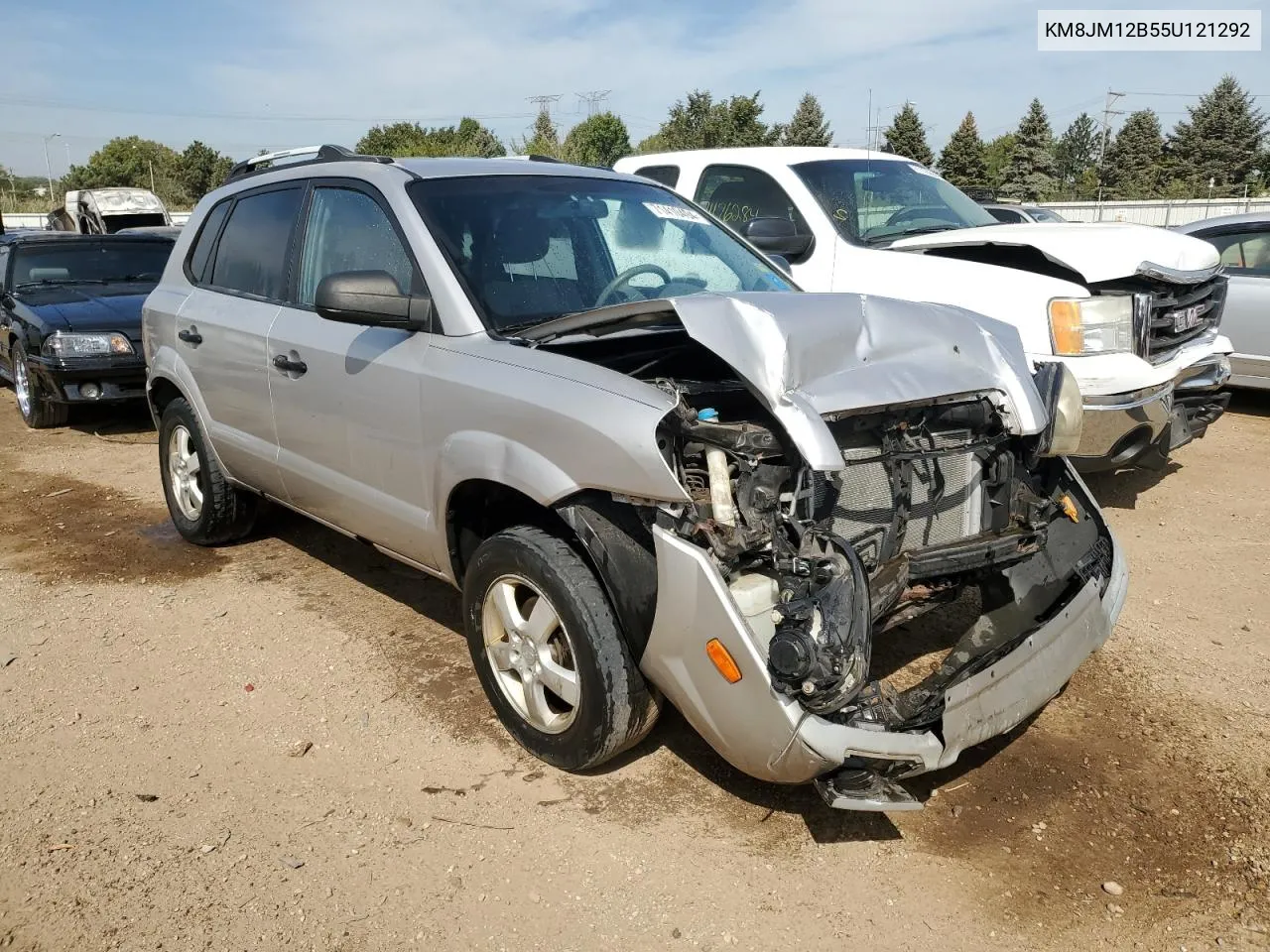 KM8JM12B55U121292 2005 Hyundai Tucson Gl