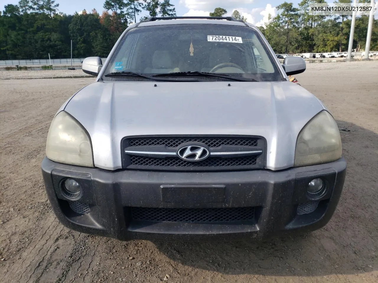 2005 Hyundai Tucson Gls VIN: KM8JN12DX5U212587 Lot: 72044114