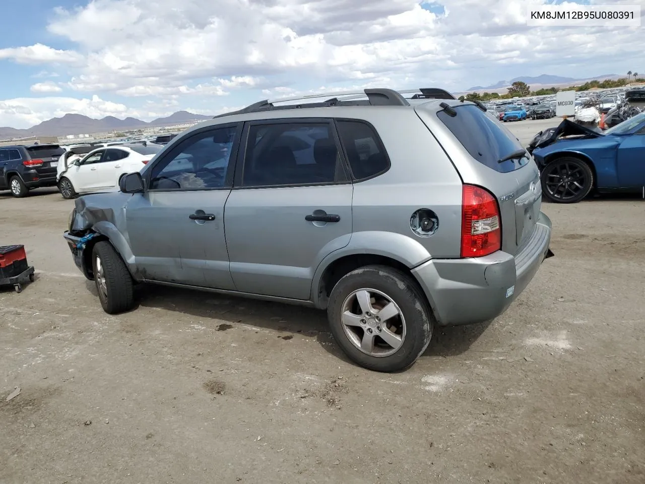 2005 Hyundai Tucson Gl VIN: KM8JM12B95U080391 Lot: 72551384