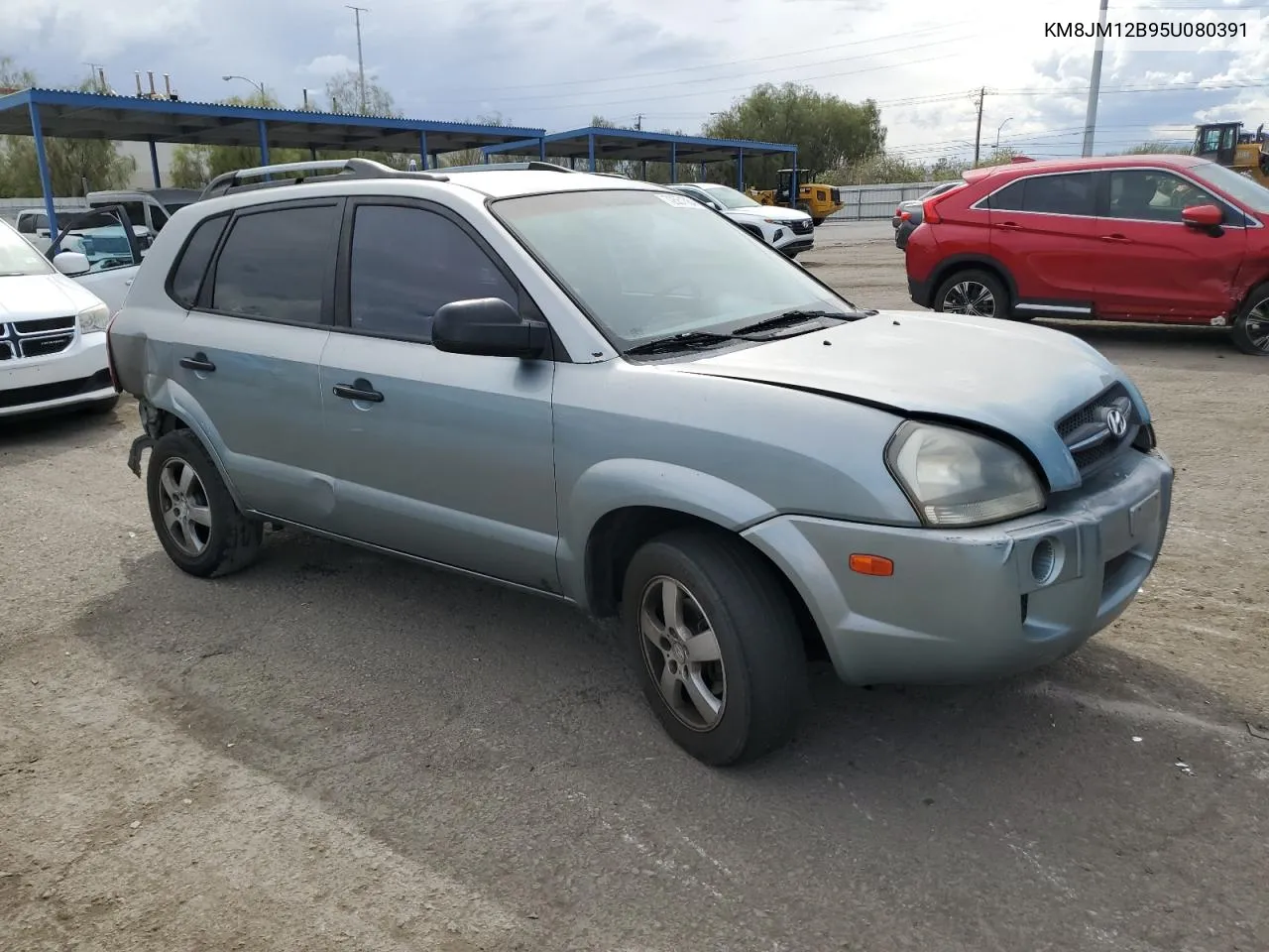 2005 Hyundai Tucson Gl VIN: KM8JM12B95U080391 Lot: 72551384