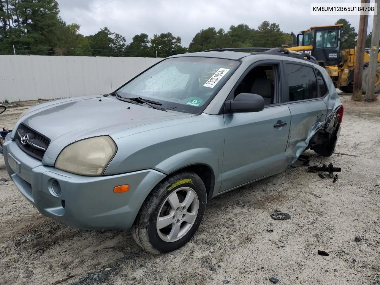 2005 Hyundai Tucson Gl VIN: KM8JM12B65U184708 Lot: 73351044