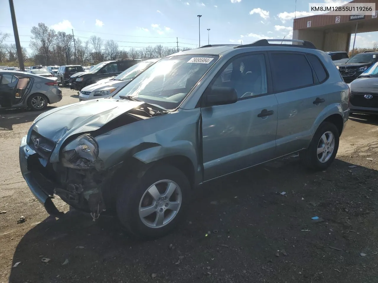 2005 Hyundai Tucson Gl VIN: KM8JM12B55U119266 Lot: 79095984