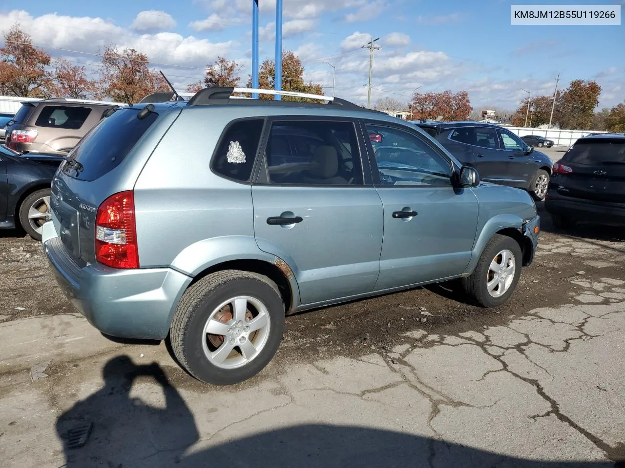 2005 Hyundai Tucson Gl VIN: KM8JM12B55U119266 Lot: 79095984