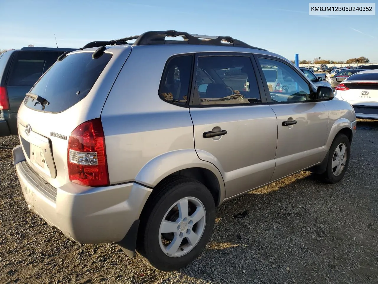 2005 Hyundai Tucson Gl VIN: KM8JM12B05U240352 Lot: 79270993