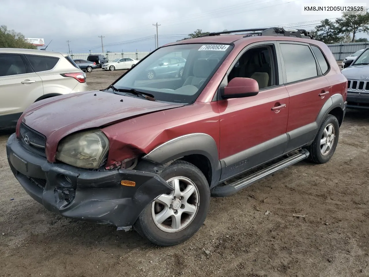 2005 Hyundai Tucson Gls VIN: KM8JN12D05U129525 Lot: 79690934