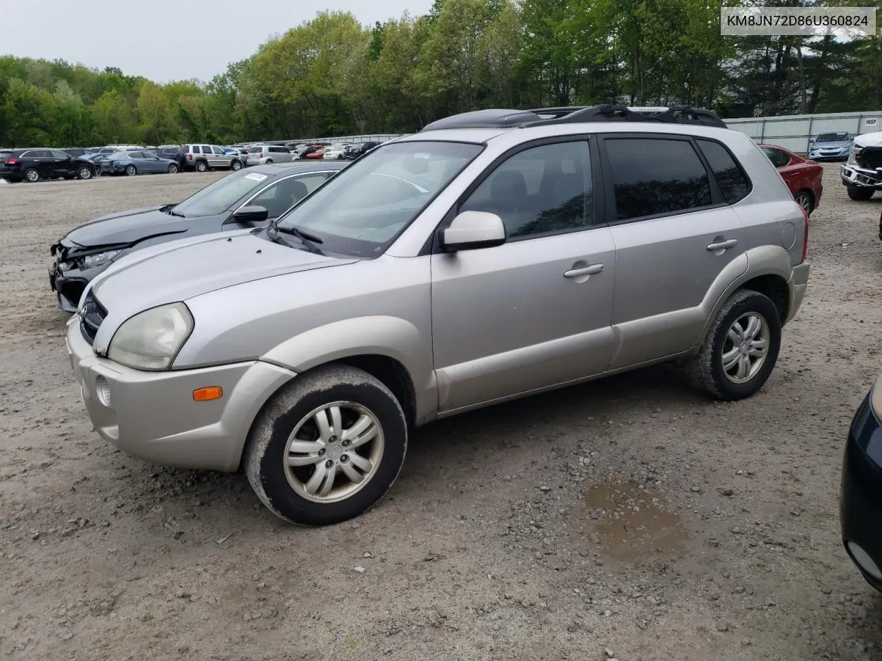 2006 Hyundai Tucson Gls VIN: KM8JN72D86U360824 Lot: 54684884