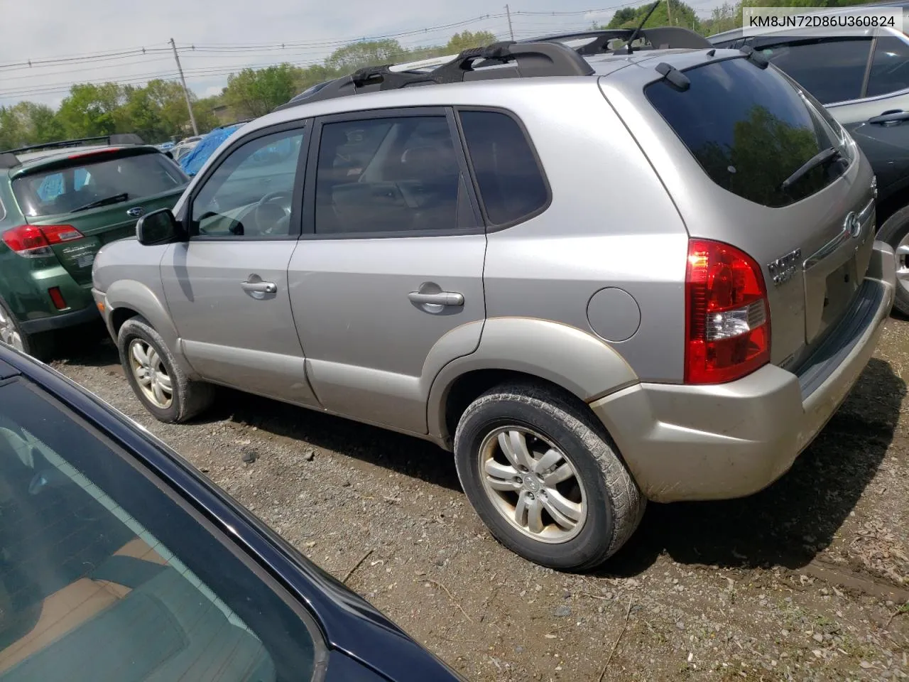 2006 Hyundai Tucson Gls VIN: KM8JN72D86U360824 Lot: 54684884