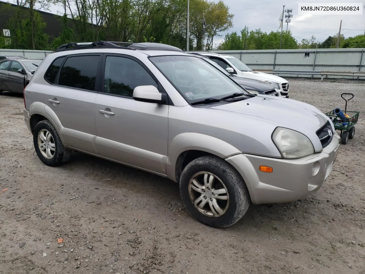 2006 Hyundai Tucson Gls VIN: KM8JN72D86U360824 Lot: 54684884