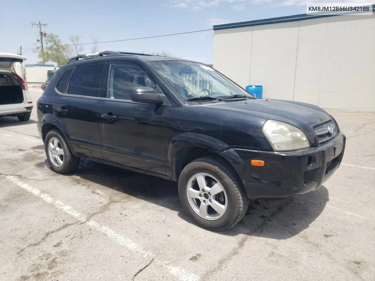 2006 Hyundai Tucson Gl VIN: KM8JM12B66U342188 Lot: 63140444