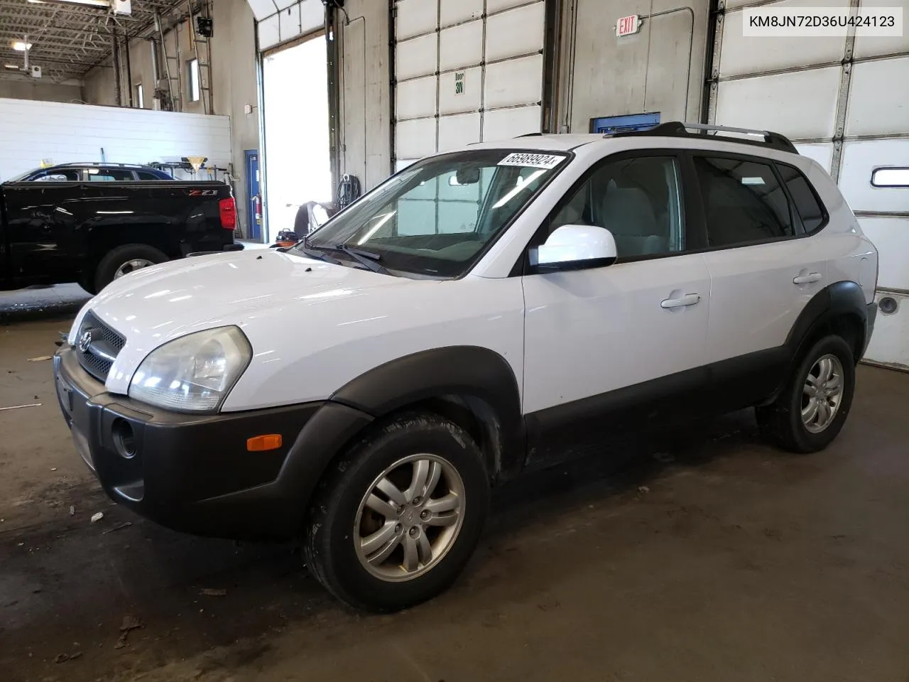 2006 Hyundai Tucson Gls VIN: KM8JN72D36U424123 Lot: 66989924