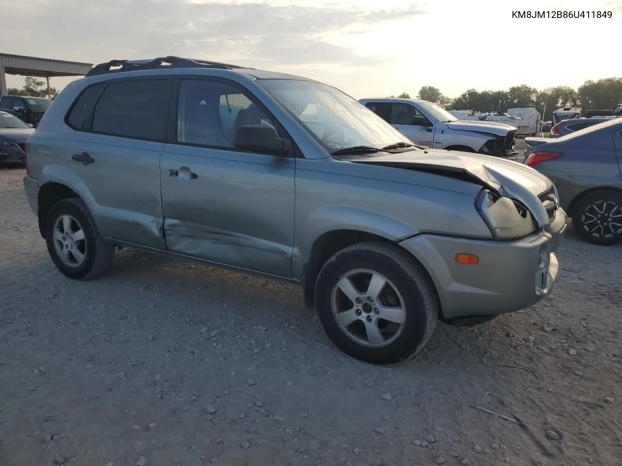 2006 Hyundai Tucson Gl VIN: KM8JM12B86U411849 Lot: 69301264