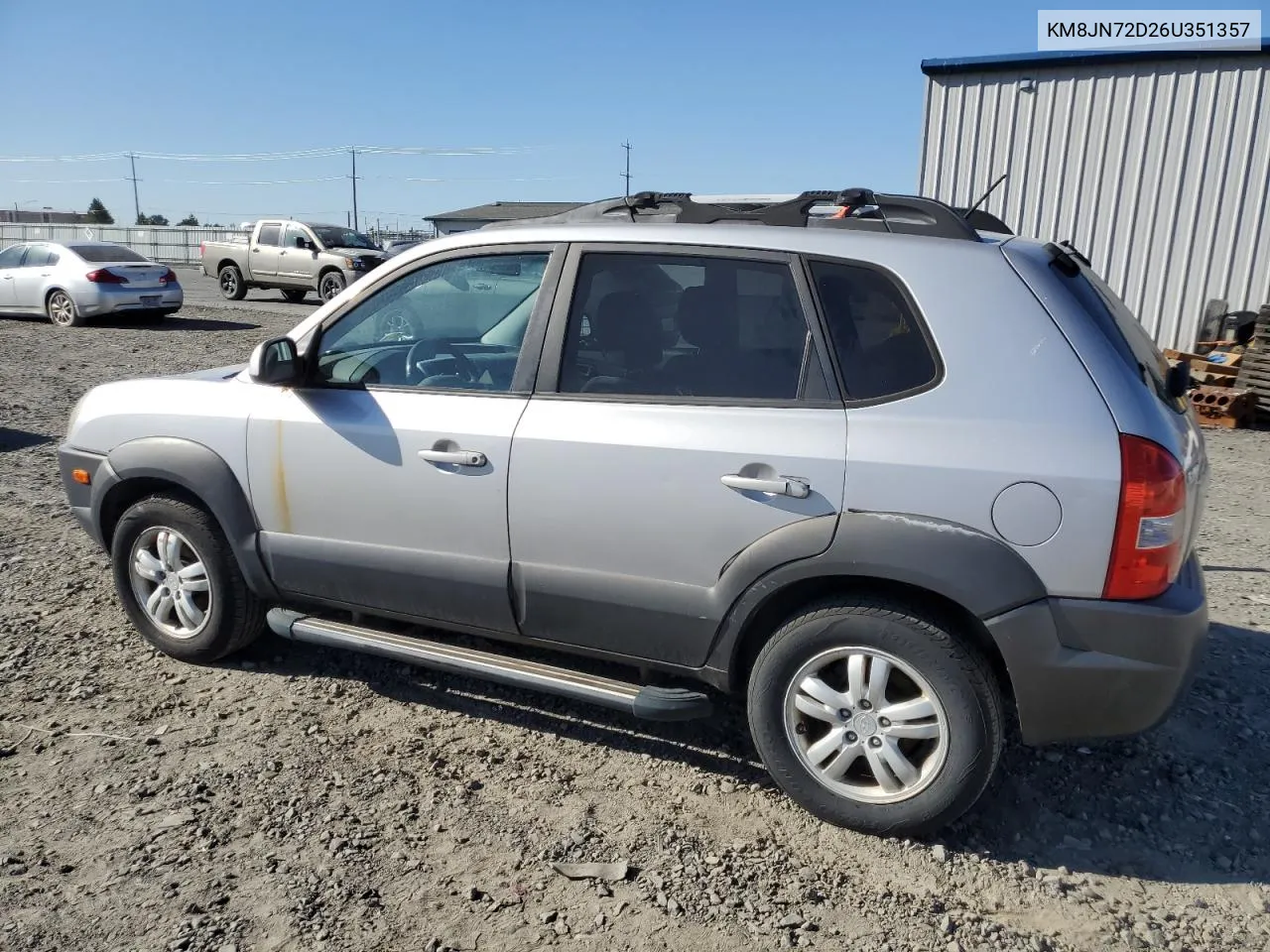 2006 Hyundai Tucson Gls VIN: KM8JN72D26U351357 Lot: 69778794