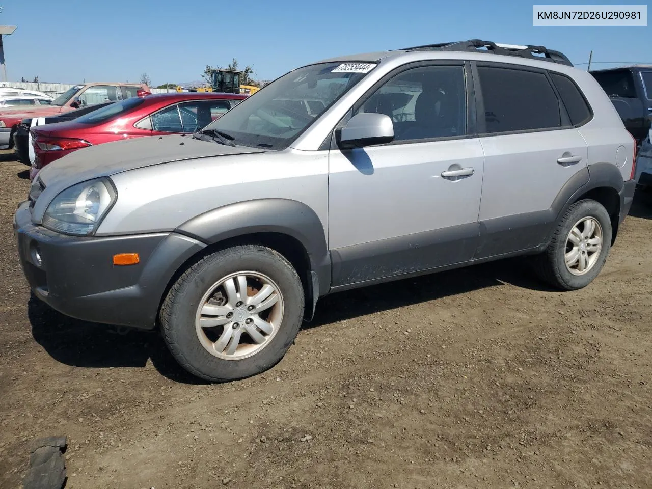 2006 Hyundai Tucson Gls VIN: KM8JN72D26U290981 Lot: 73253444