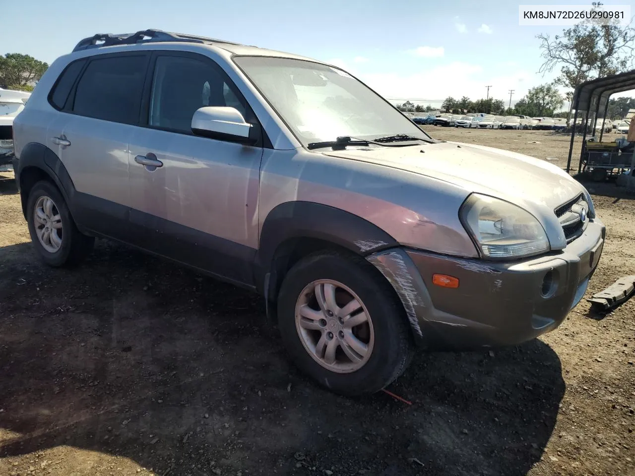 2006 Hyundai Tucson Gls VIN: KM8JN72D26U290981 Lot: 73253444