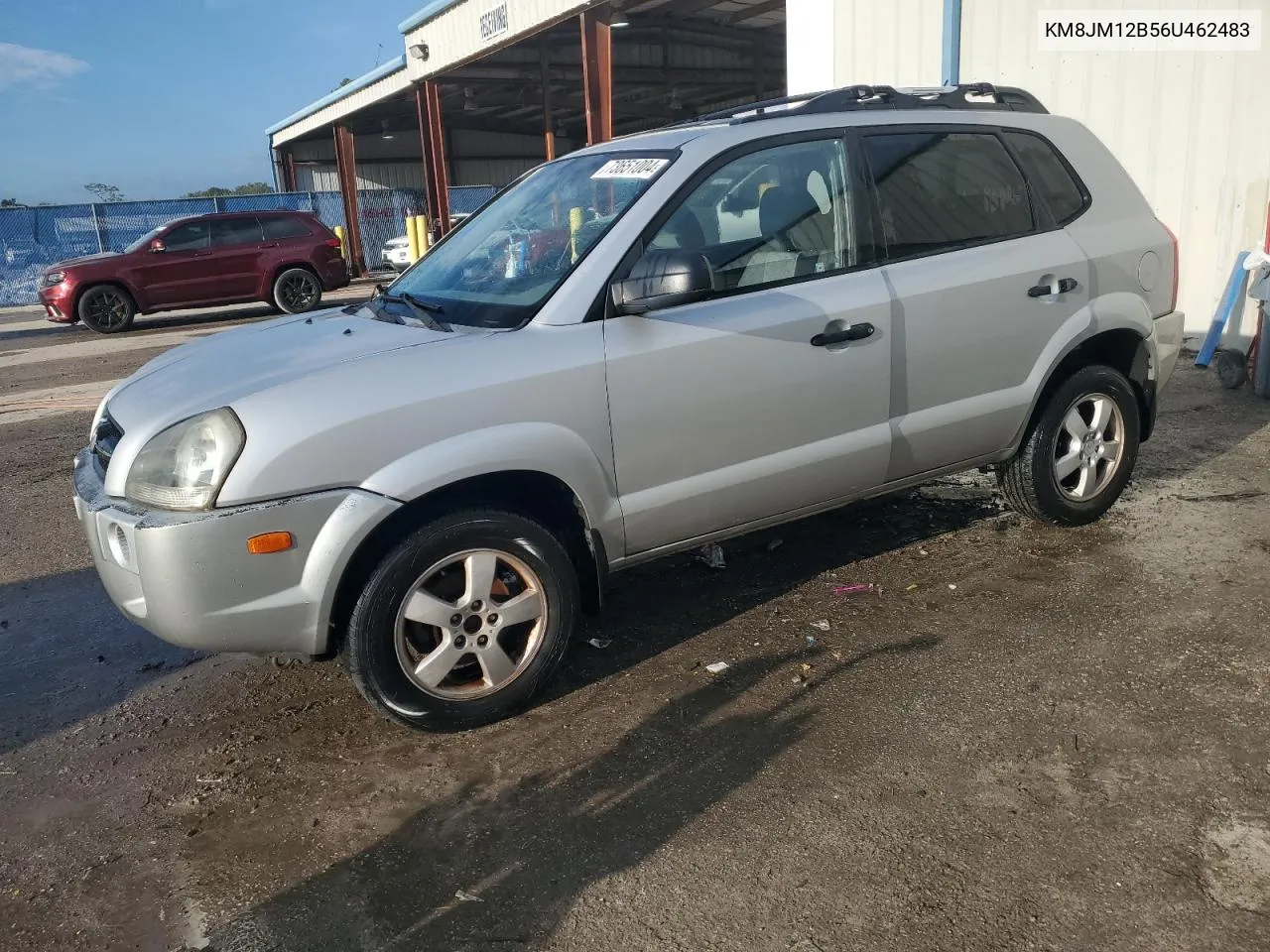 2006 Hyundai Tucson Gl VIN: KM8JM12B56U462483 Lot: 73651004