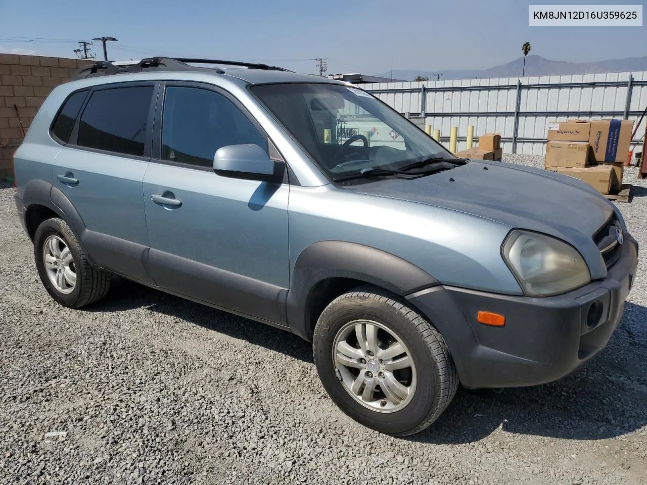 2006 Hyundai Tucson Gls VIN: KM8JN12D16U359625 Lot: 74019284