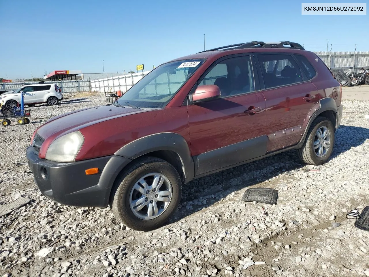 2006 Hyundai Tucson Gls VIN: KM8JN12D66U272092 Lot: 74467604