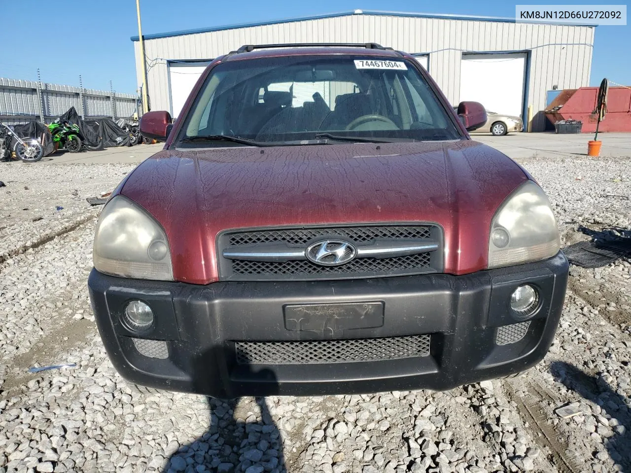 2006 Hyundai Tucson Gls VIN: KM8JN12D66U272092 Lot: 74467604