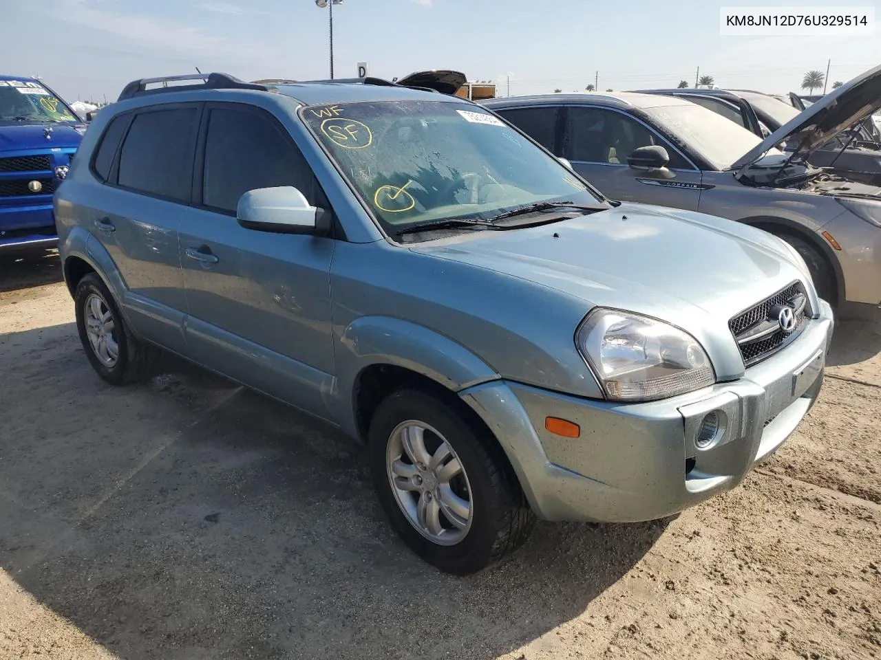 2006 Hyundai Tucson Gls VIN: KM8JN12D76U329514 Lot: 75214554