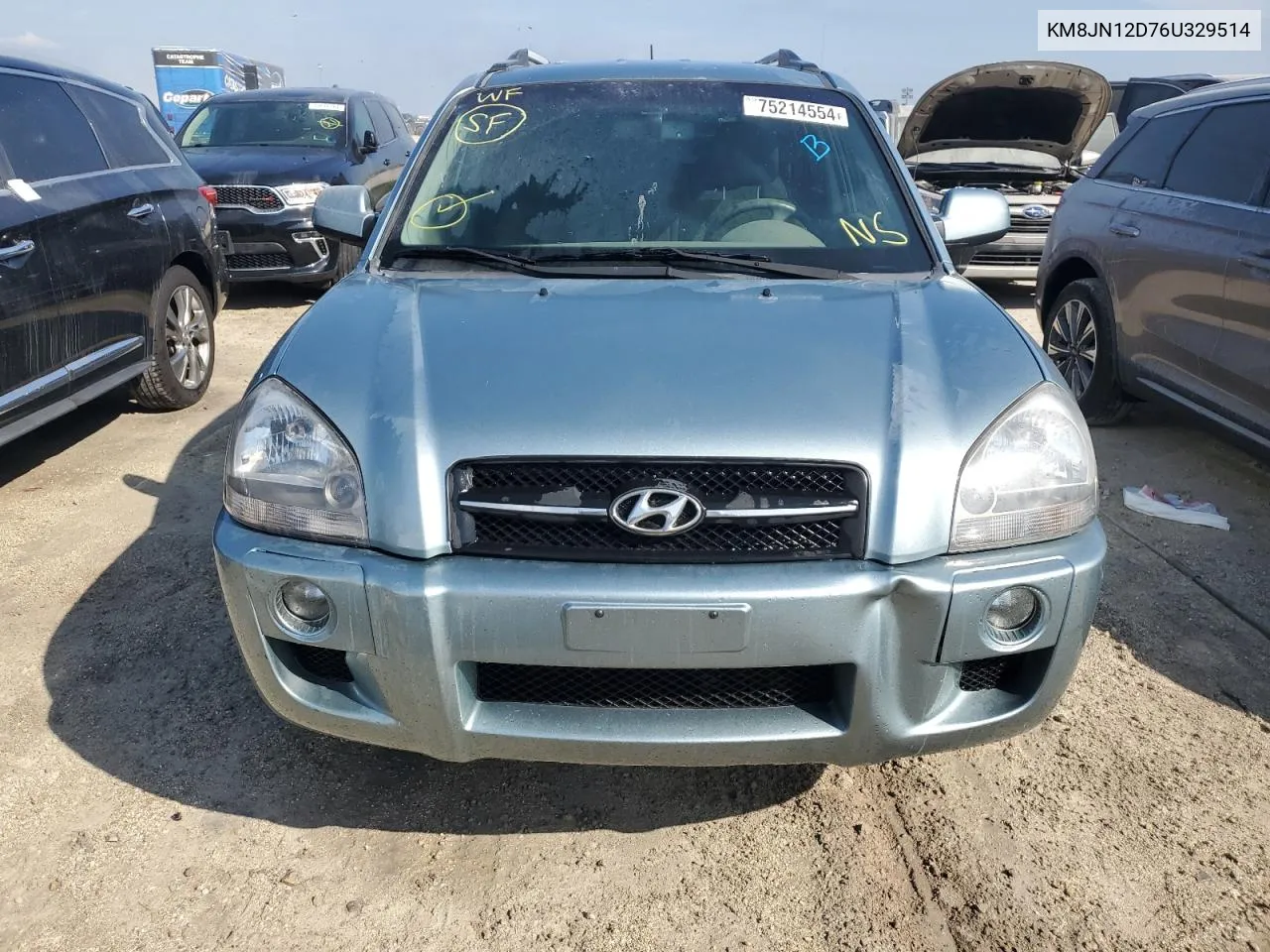 2006 Hyundai Tucson Gls VIN: KM8JN12D76U329514 Lot: 75214554