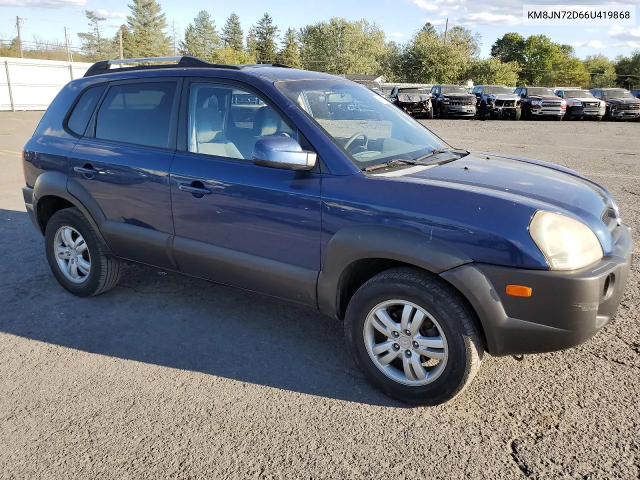 2006 Hyundai Tucson Gls VIN: KM8JN72D66U419868 Lot: 75452394