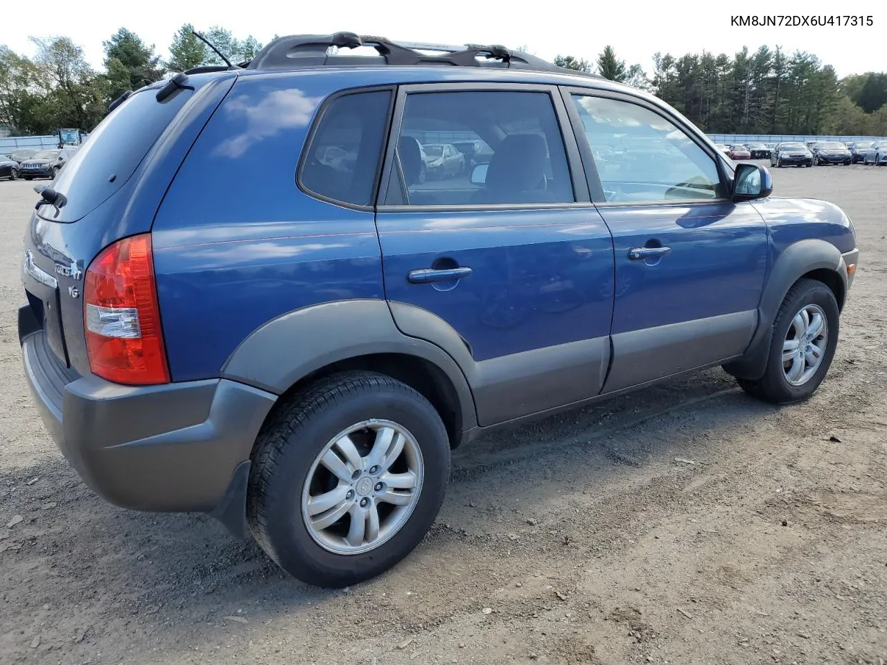 2006 Hyundai Tucson Gls VIN: KM8JN72DX6U417315 Lot: 75888174