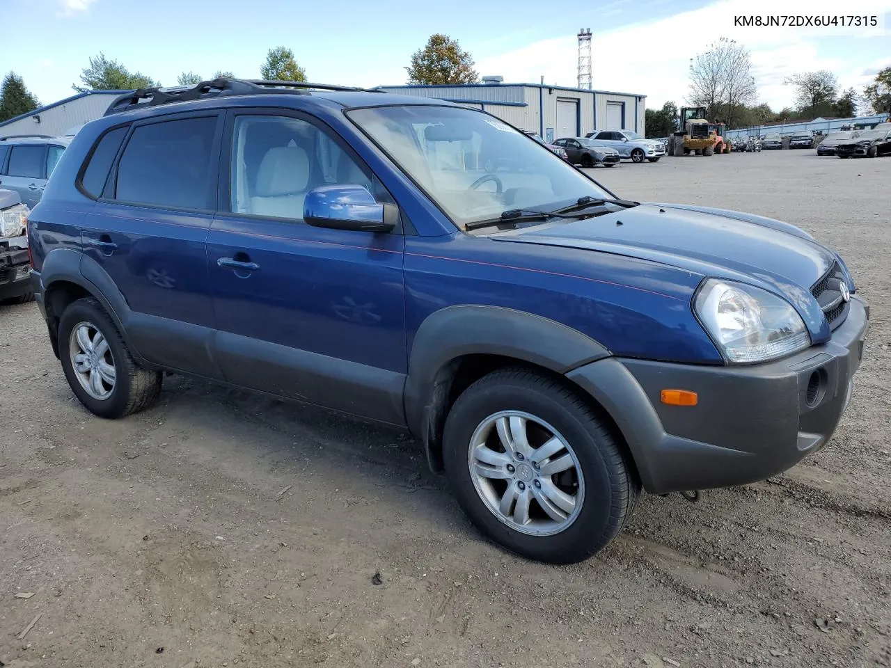 2006 Hyundai Tucson Gls VIN: KM8JN72DX6U417315 Lot: 75888174