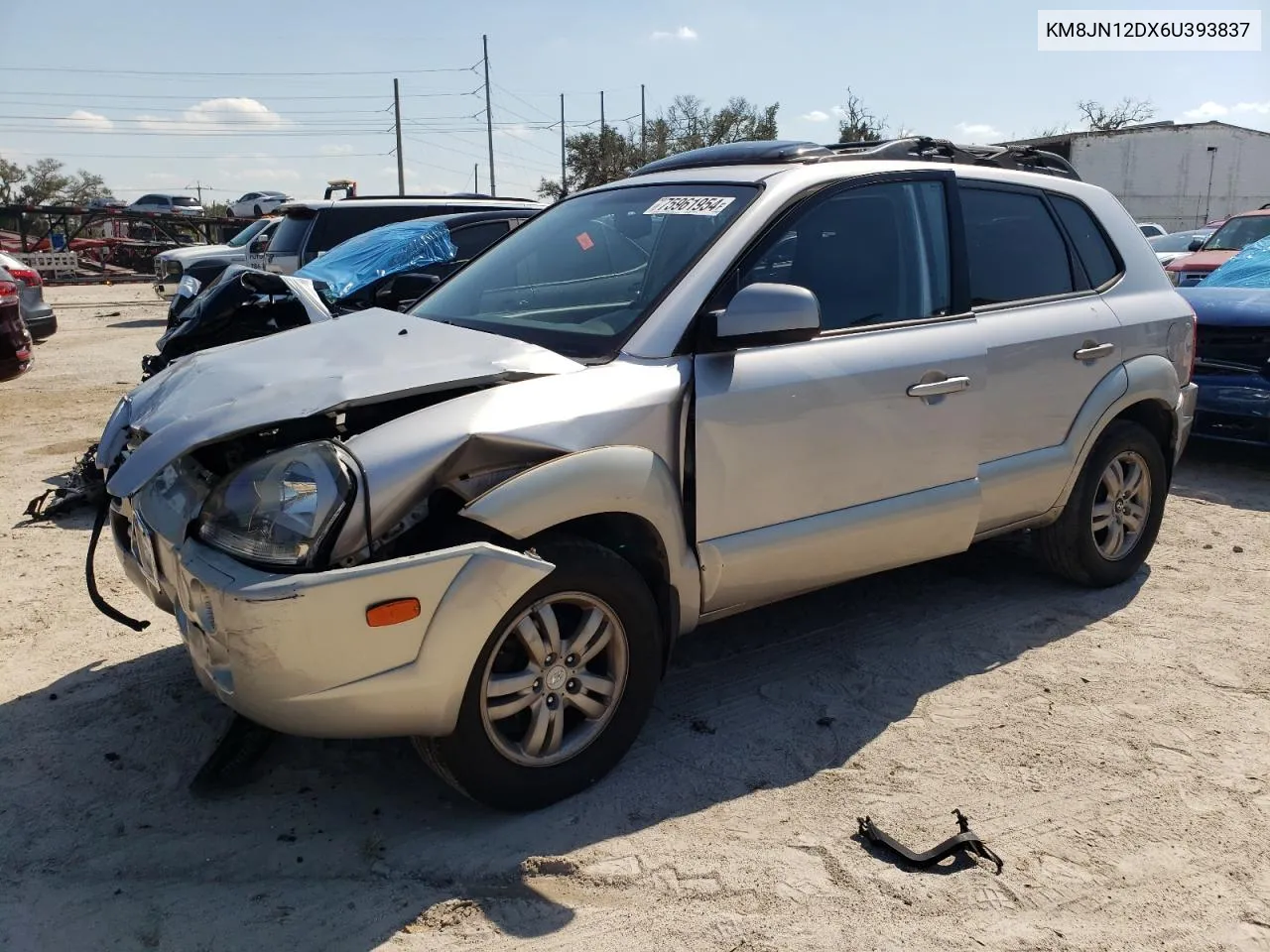 KM8JN12DX6U393837 2006 Hyundai Tucson Gls