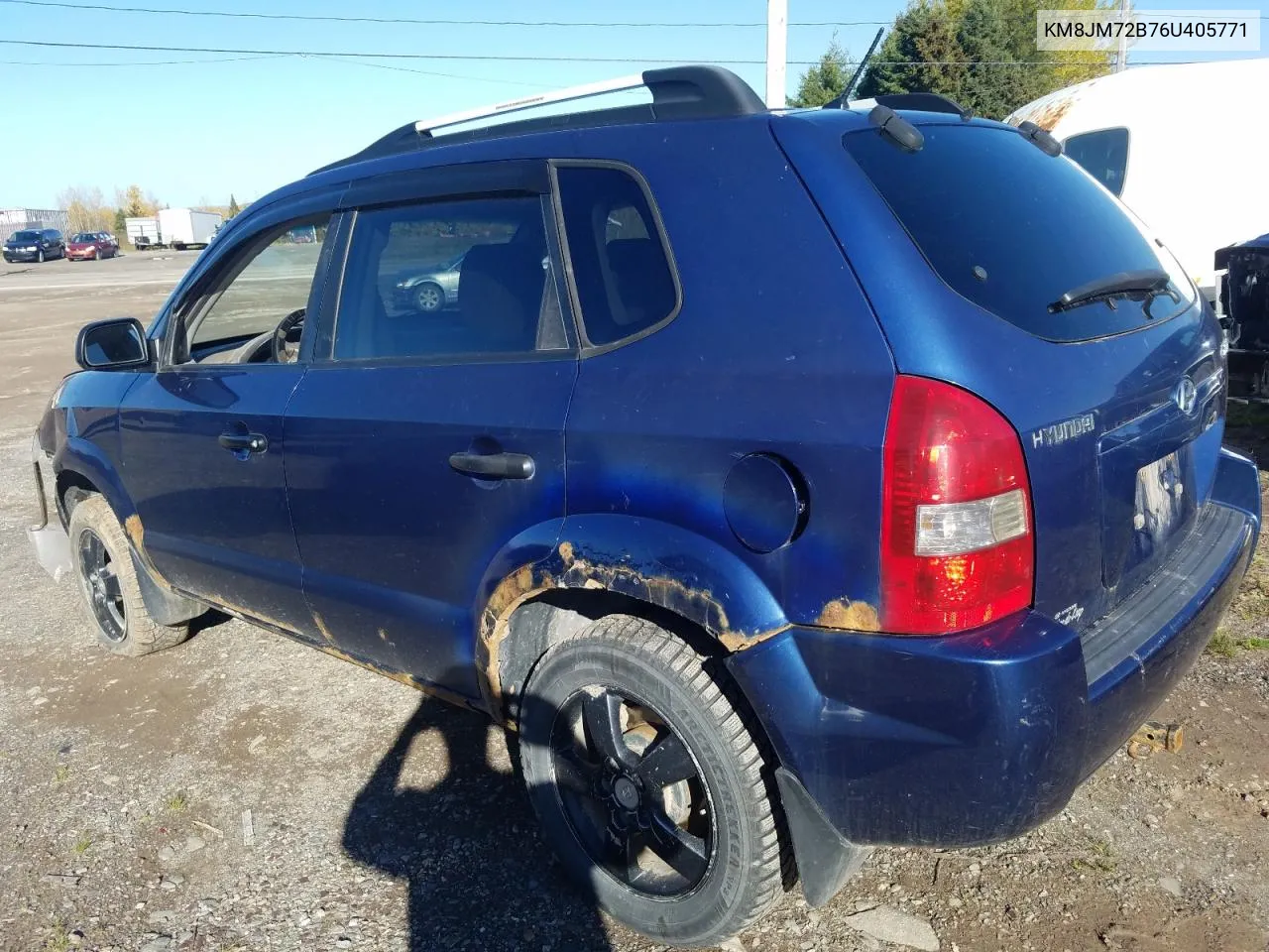 2006 Hyundai Tucson Gl VIN: KM8JM72B76U405771 Lot: 76751074