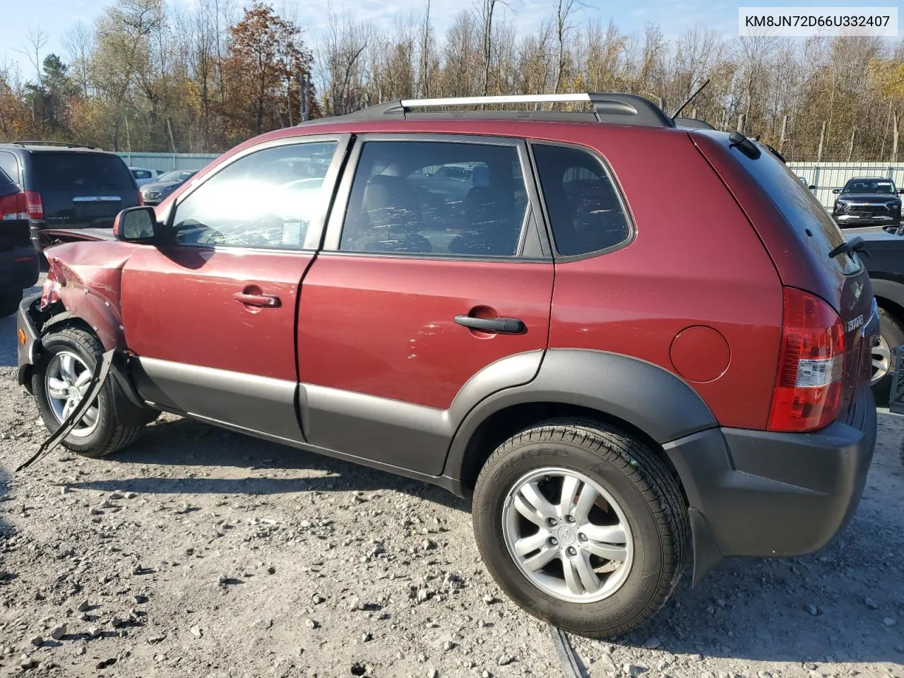 2006 Hyundai Tucson Gls VIN: KM8JN72D66U332407 Lot: 77145804