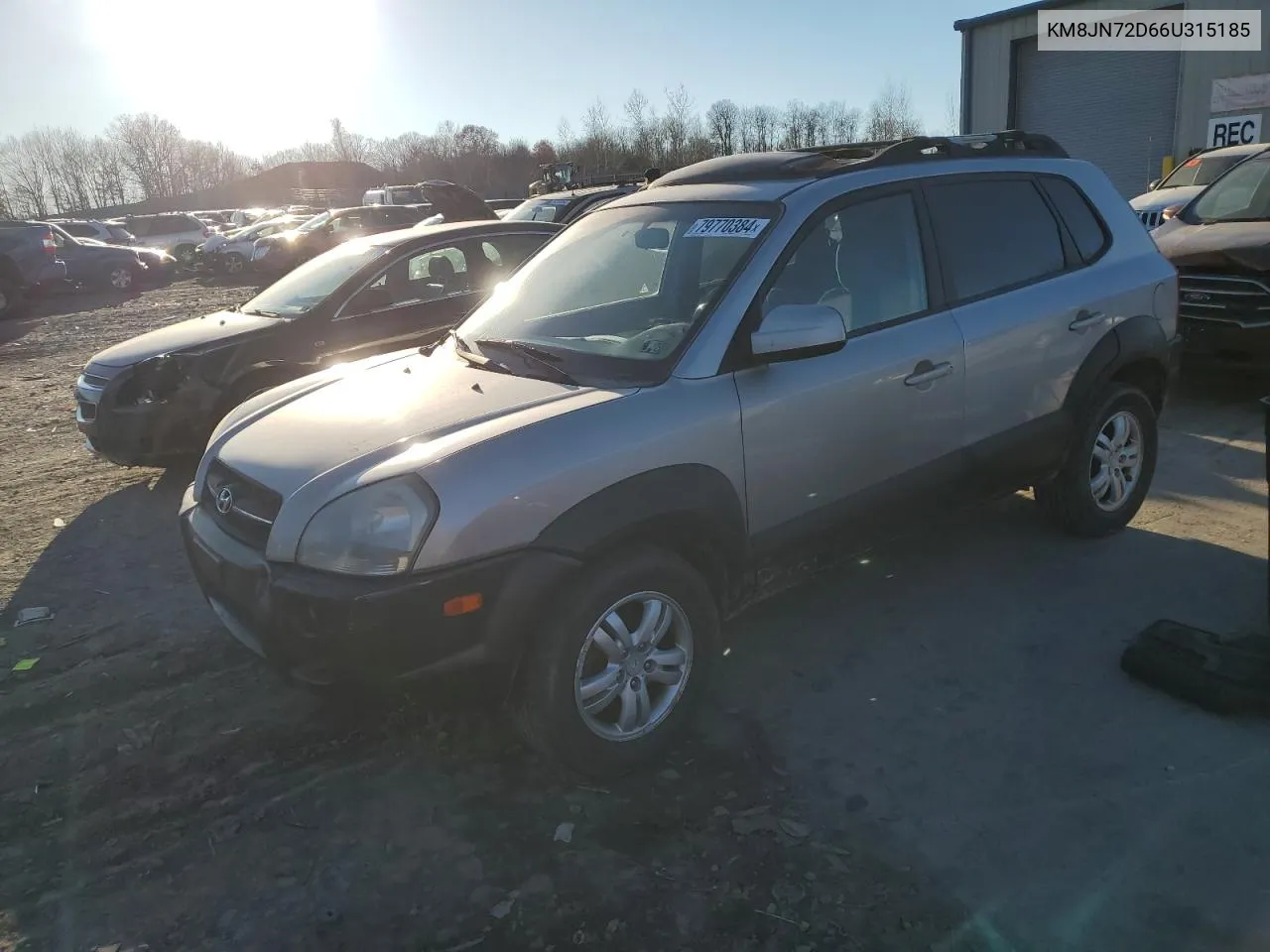 2006 Hyundai Tucson Gls VIN: KM8JN72D66U315185 Lot: 79770384