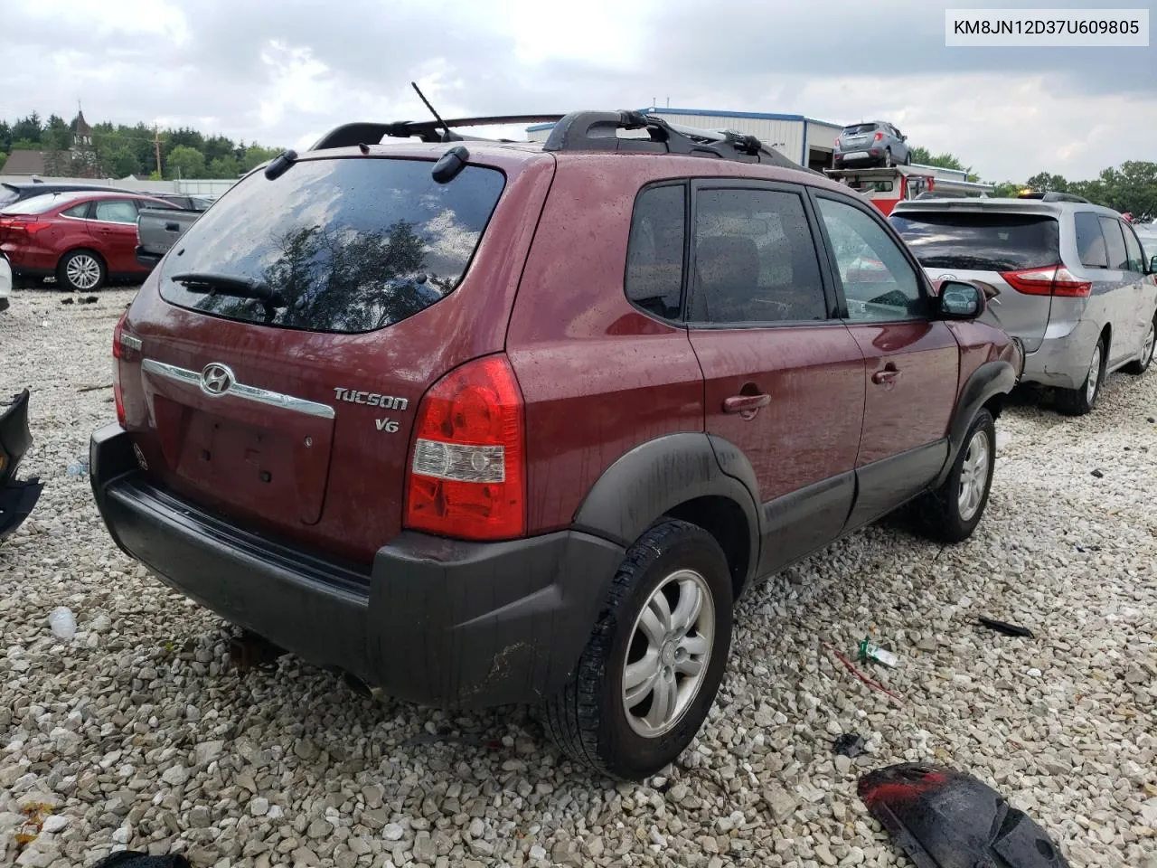 2007 Hyundai Tucson Se VIN: KM8JN12D37U609805 Lot: 55510544