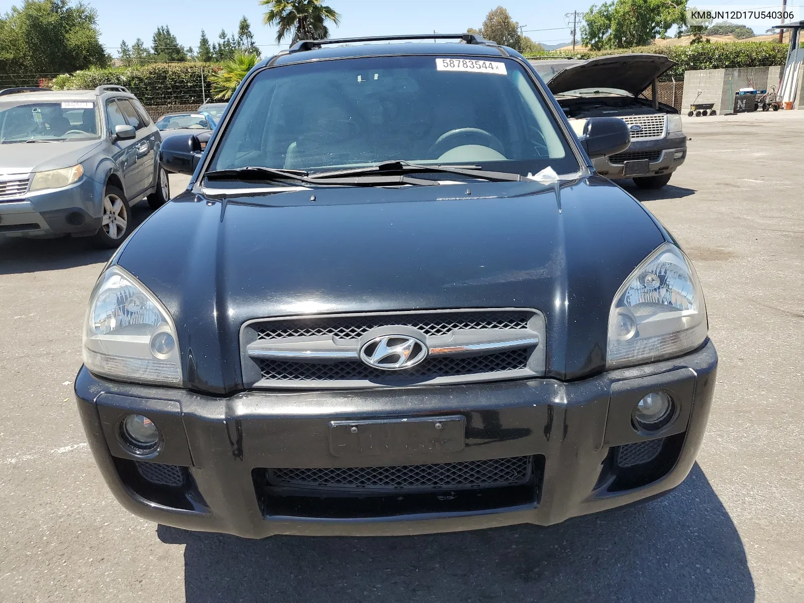 2007 Hyundai Tucson Se VIN: KM8JN12D17U540306 Lot: 58783544