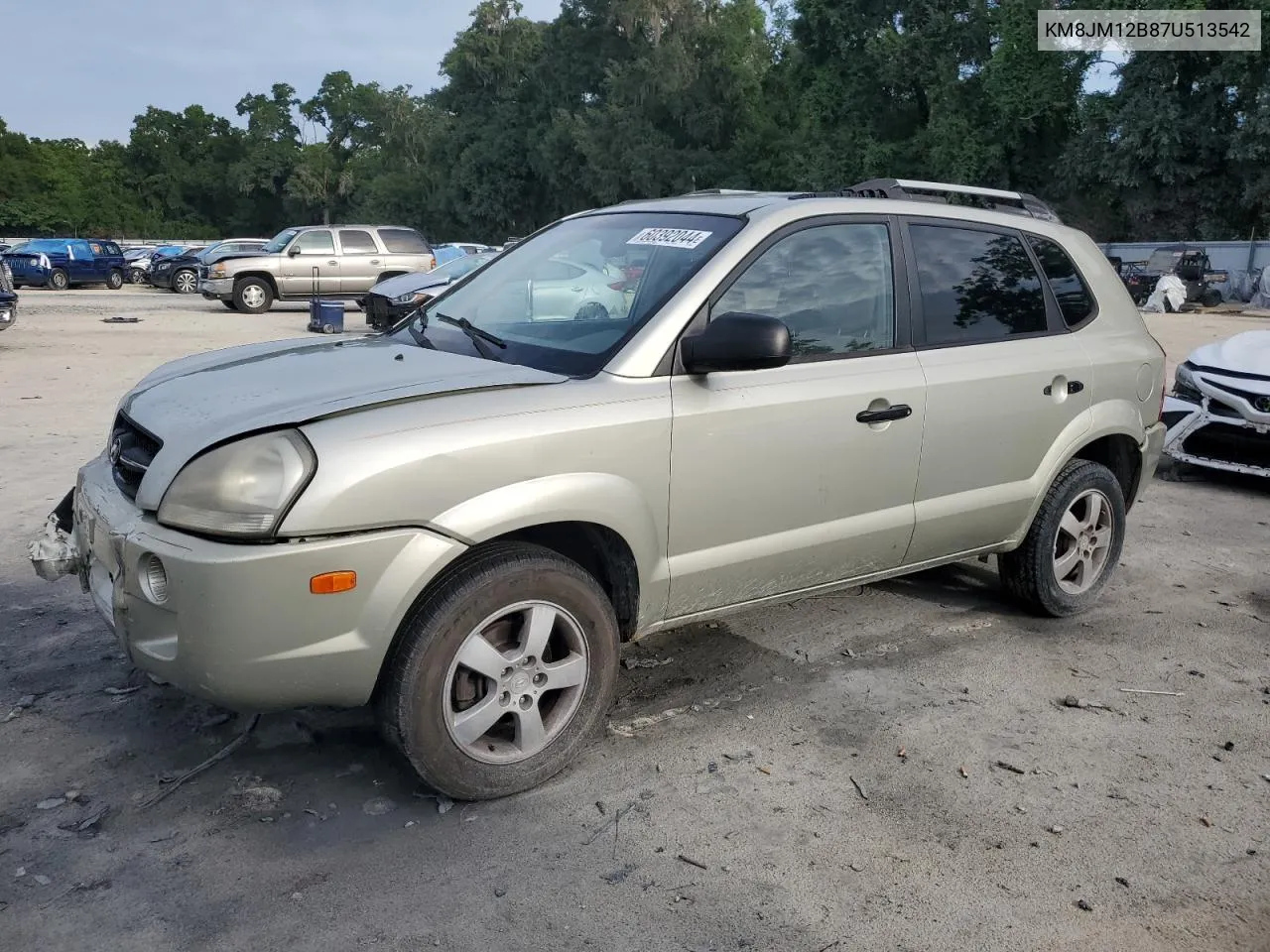 2007 Hyundai Tucson Gls VIN: KM8JM12B87U513542 Lot: 60392044