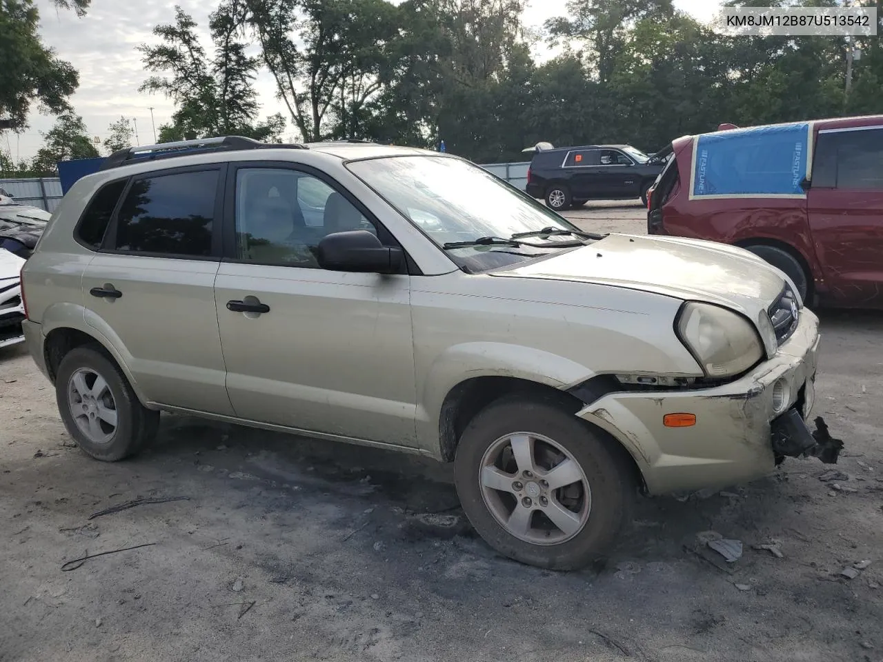 2007 Hyundai Tucson Gls VIN: KM8JM12B87U513542 Lot: 60392044