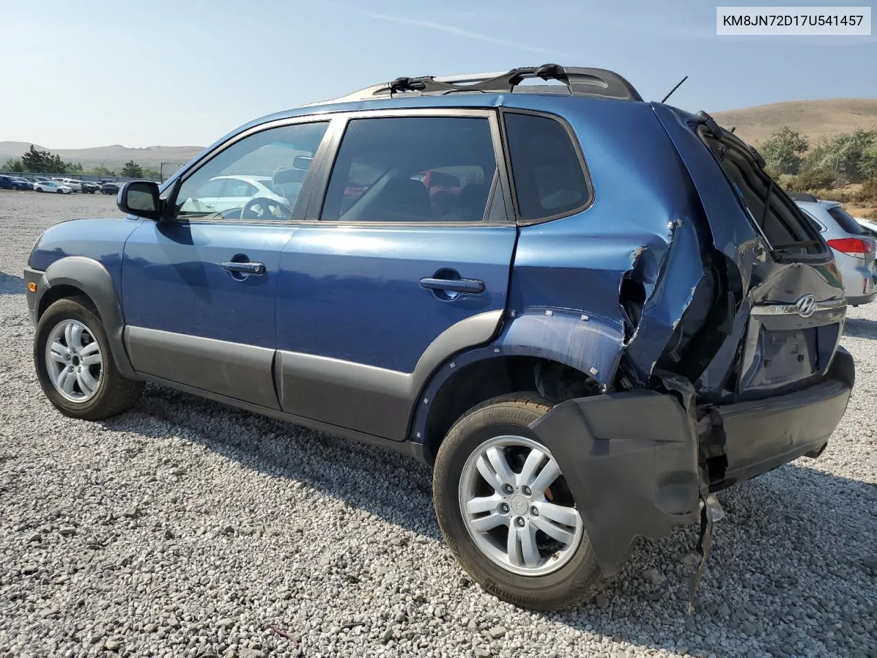 2007 Hyundai Tucson Se VIN: KM8JN72D17U541457 Lot: 65384664