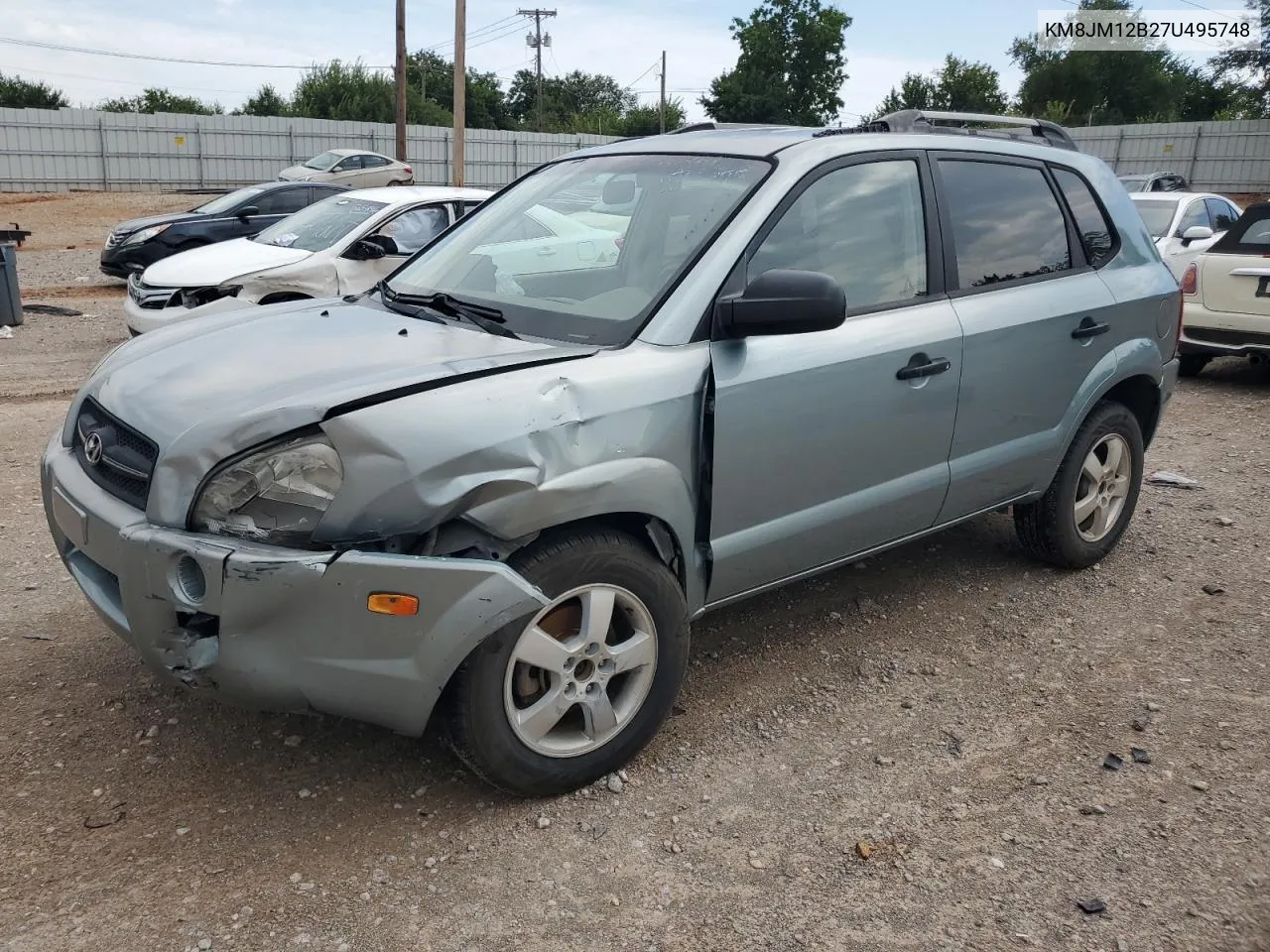 2007 Hyundai Tucson Gls VIN: KM8JM12B27U495748 Lot: 65995374