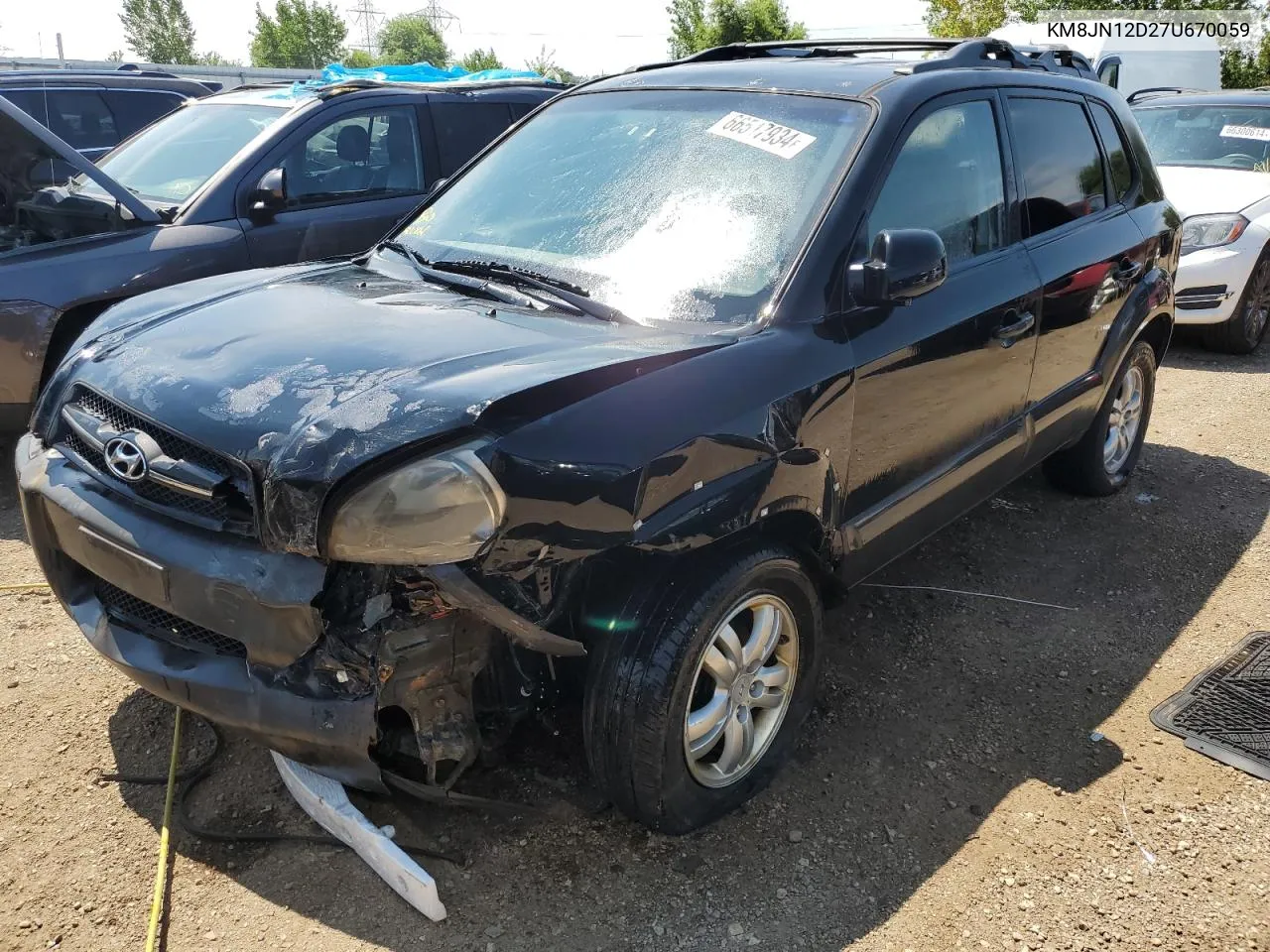 KM8JN12D27U670059 2007 Hyundai Tucson Se