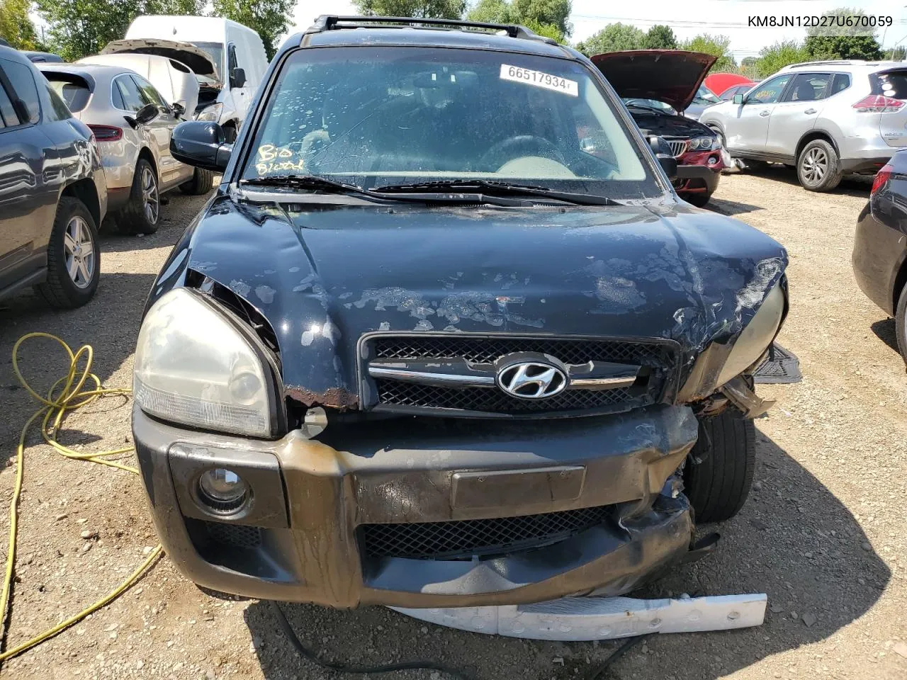 KM8JN12D27U670059 2007 Hyundai Tucson Se